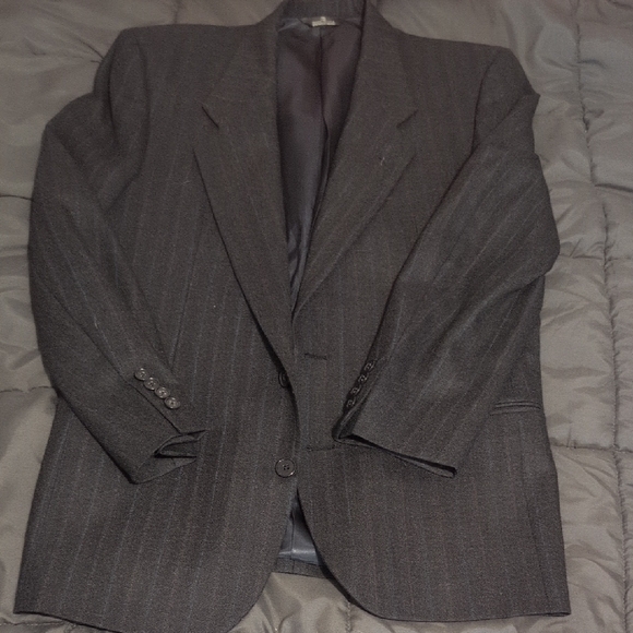 Authentic Lanvin Paris 40R Sports Coat Blazer Jacket Pin Stripe Medium